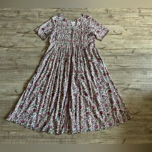 Anokhi maxi floral flower country cottagecore prairie modest garden dress